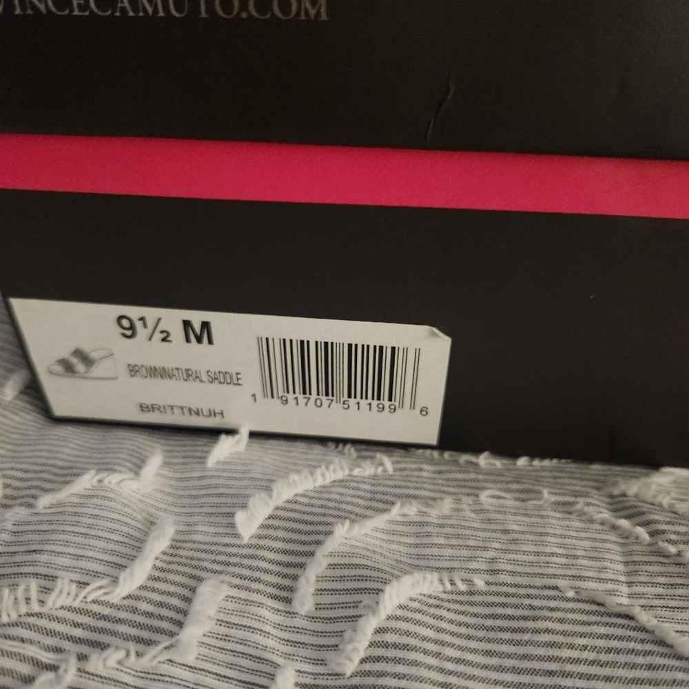 Vince Camuto Black Box with Pink Accent Stripe
